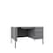 Hirsh Pedestal Desk Commercial Desks, 30 in D X 29.5 in H, 48 in W X Steel, Platinum / White 22653 - alternate 1